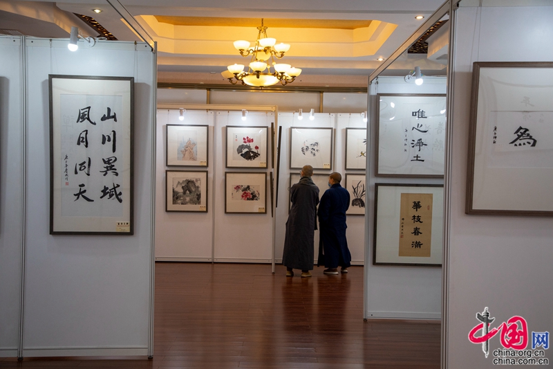 中国佛学院传统文化艺术研修班书画展在北京举行